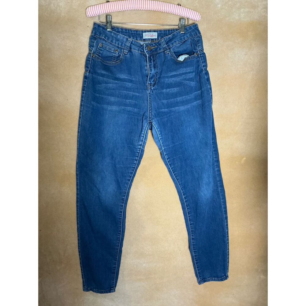 Red Bottoms Women's Blue Denim Jeans Size 11/30 Skinny Fit Stretch Classic